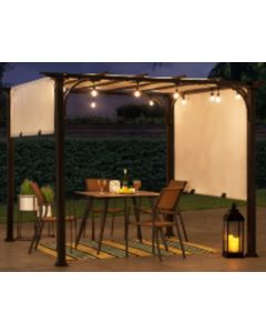 9x9 RetracTable Shade Pergola (Sling Fabric)