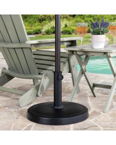 Sunjoy Universal 30 lb. Black Heavy Duty Cement Filled Patio Umbrella Base