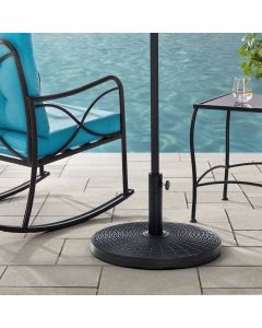 Sunjoy Universal 55 lb. Black Heavy Duty Cement Filled Patio Umbrella Base