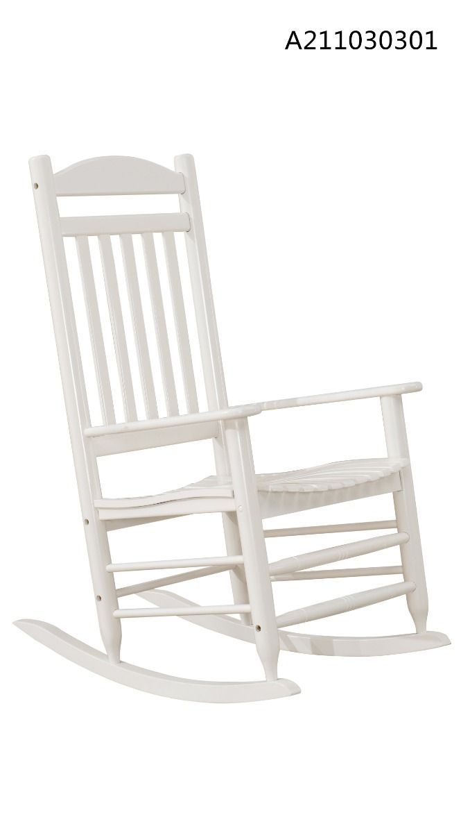 Hampton bay sunjoy white wood outdoor rocking chair new arrivals