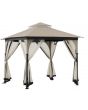 9x9 Column Gazebo(W/ Netting)