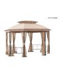 10x12 Jeffries Octagonal Gazebo(Post KD & W/ Netting)