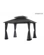 10x12 Farrington Hard Top Gazebo(W/ Netting & Graphite)