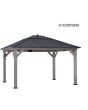 11x13 Grayden One-Tiered Hard Top Gazebo