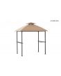 8x5 Gosset Grill Gazebo(hammered brown,Khaki,with LED Light)