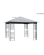 FOR LIVING Metropolis Gazebo Replacement Canopy