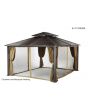 FOR LIVING Acadia Gazebo Walls and Netting