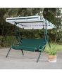 Sunjoy 2-Seat Steel Patio Swing Chair with Tilt Canopy