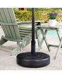 Sunjoy Universal Black Water & Sand Inject Weave Texture Patio Umbrella Base