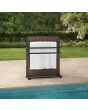 Sunjoy Stenton Poolside Drying Rack Free Standing Poolside Towel Valet Holder with 3 Crossbars